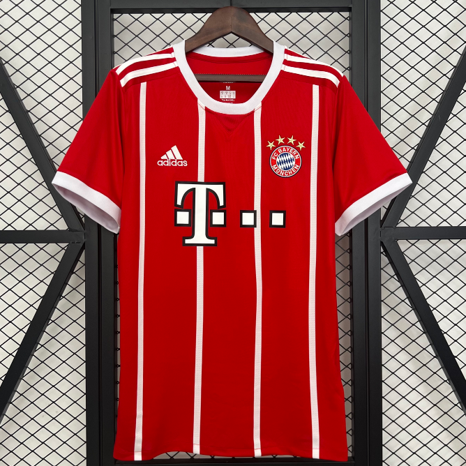2017-18 Bayern Munich Retro Home Soccer Jersey Shirt
